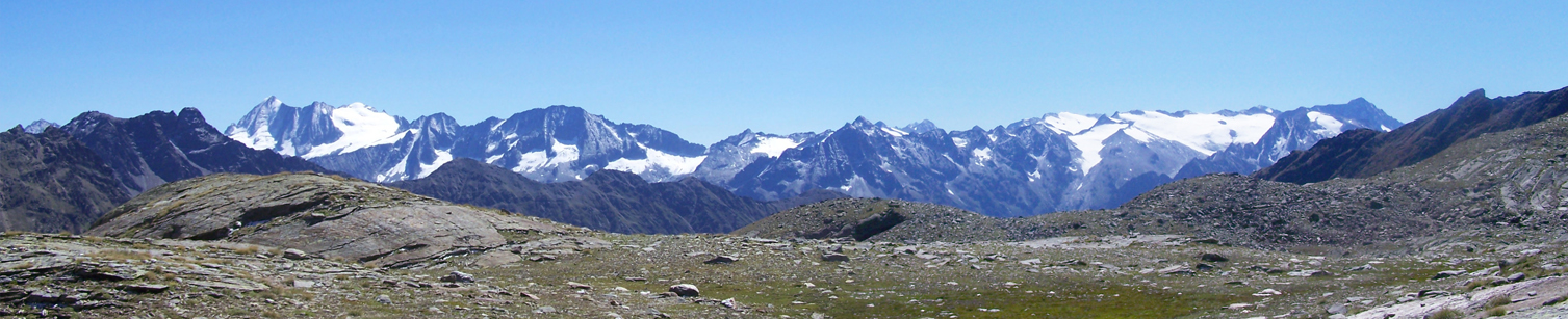 Panorama dei monte dell'Adamello